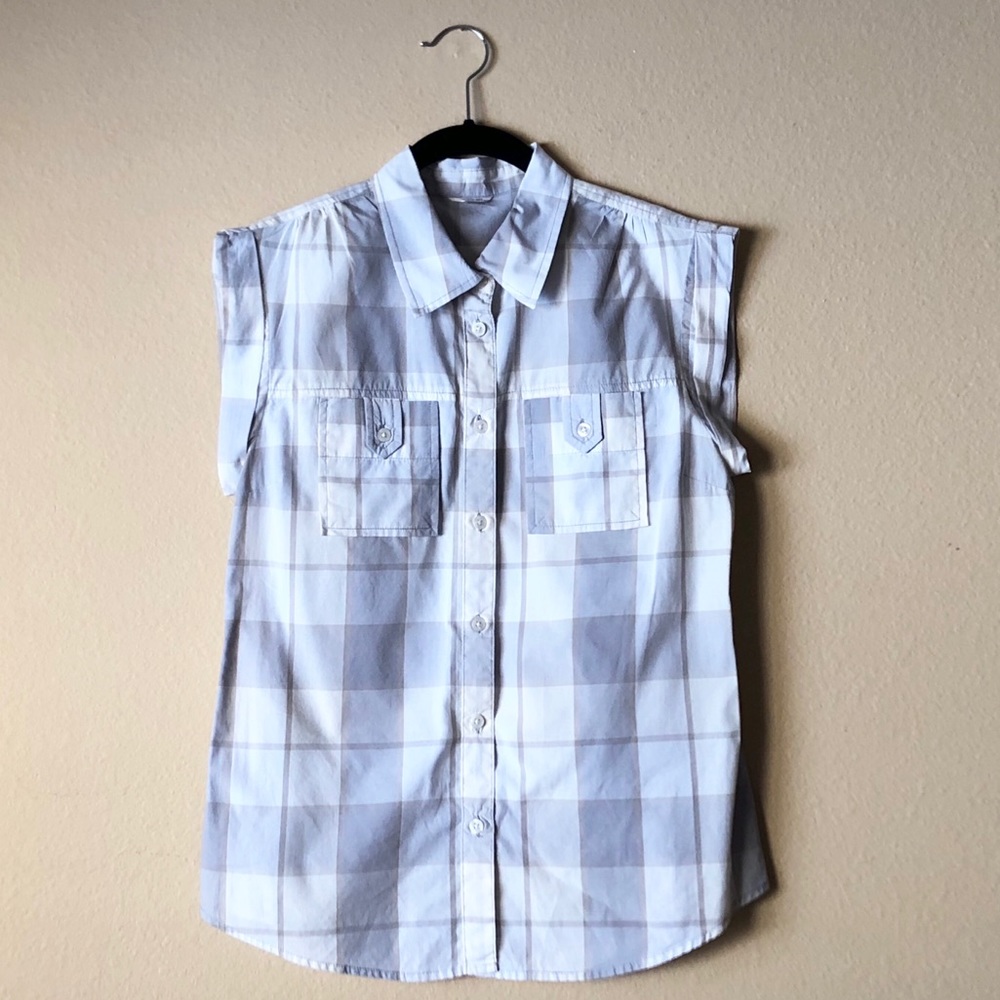 Fossil Plaid Button Down Collared Shirt